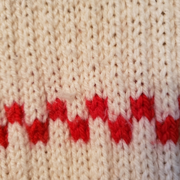 Homemade knit Striped sweater, MED - Picture 7 of 8
